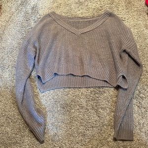 gray sweater